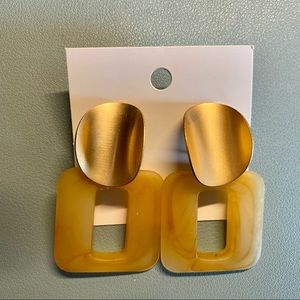 Statement earrings(metal and plastic)
